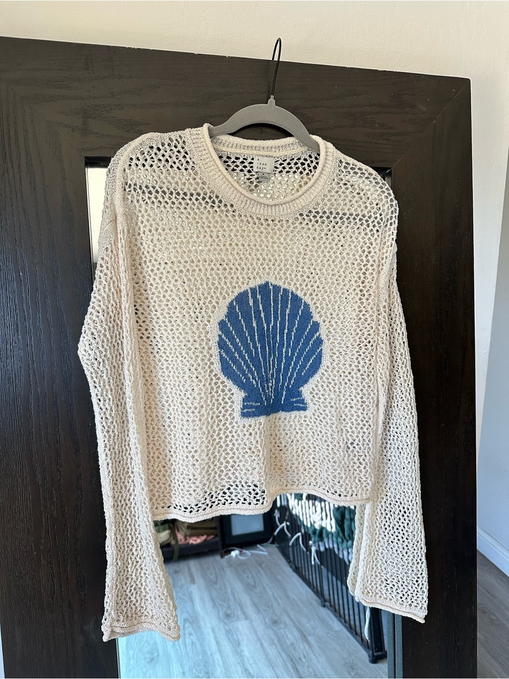 A New Day Shell Beach Pullover Sweater